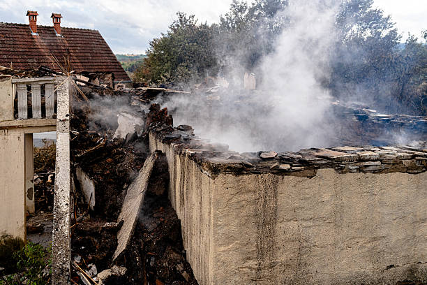 Professional Fire Damage Removal technician working in Crum Lynne, PA